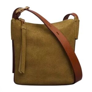 Rag and Bone Belize Mini Bucket Bag in Hay Suede